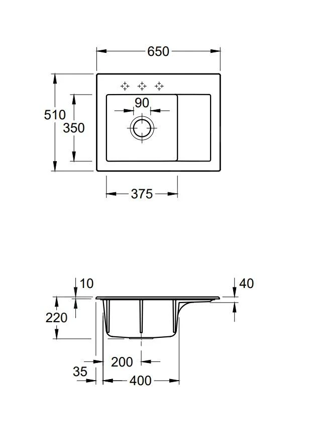 Villeroy & Boch Subway 45 - Keramische Spoelbak 65x51 Cm, Excentrische Bediening, CeramicPlus, Chromiet 331202J0 2 Villeroy & Boch Subway 45 - Keramische Spoelbak 65x51 Cm, Excentrische Bediening, CeramicPlus, Chromiet 331202J0 - Afbeelding 2