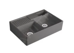 Villeroy & Boch Spoelbakken - Keramische Spoelbak 90x63 Cm, CeramicPlus, Grafiet 632391i4