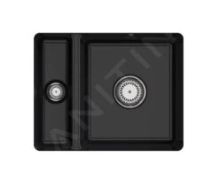 Villeroy & Boch Subway 60 - Keramische Spoelbak 55x44 Cm, CeramicPlus, Ebony 675801S5