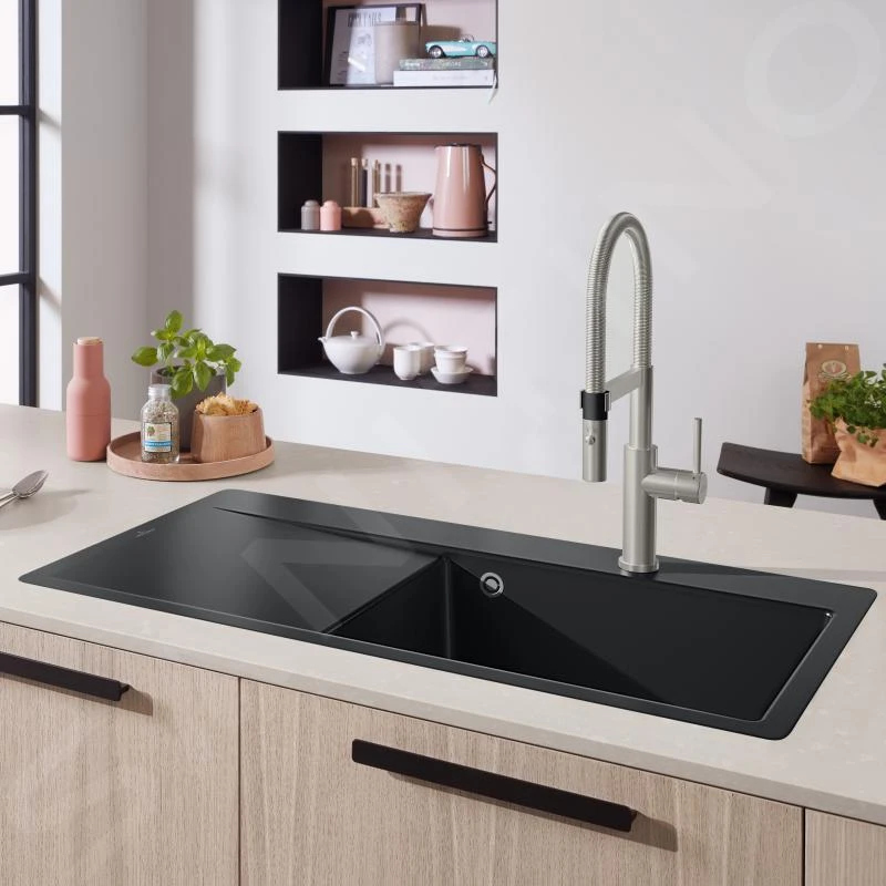 Villeroy & Boch Steel Expert 2.0 - Keukenkraan Met Flexibele Uitloop En Uittrekbare Sproeikop, Roestvrij Staal 928000LC 8 Villeroy & Boch Steel Expert 2.0 - Keukenkraan Met Flexibele Uitloop En Uittrekbare Sproeikop, Roestvrij Staal 928000LC - Afbeelding 8