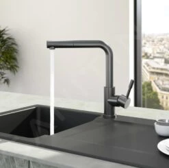 Villeroy & Boch Steel Shower - Keukenkraan Met Uittrekbare Sproeikop, Antraciet 96970105 -Villeroy & Boch 260dae3fb07de3278e95cebe