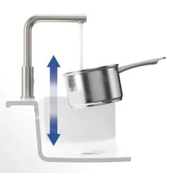 Villeroy & Boch Modern Steel - Keukenkraan, Gepolijst Roestvrij Staal 966801LE -Villeroy & Boch 2b0590fc9a5ca94f297c3474