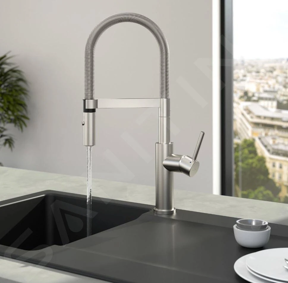 Villeroy & Boch Steel Expert 2.0 - Keukenkraan Met Flexibele Uitloop En Uittrekbare Sproeikop, Roestvrij Staal 928000LC 7 Villeroy & Boch Steel Expert 2.0 - Keukenkraan Met Flexibele Uitloop En Uittrekbare Sproeikop, Roestvrij Staal 928000LC - Afbeelding 7