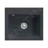 Villeroy & Boch Subway 60 - Keramische Spoelbak 60x51 Cm, CeramicPlus, Ebony 330901S5