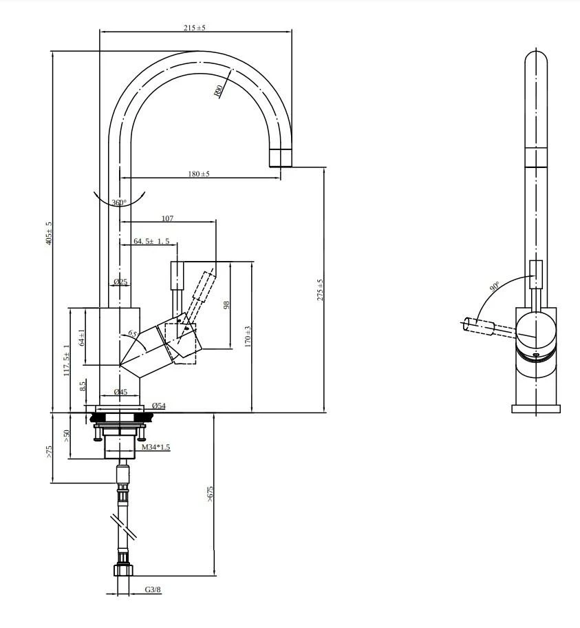 Villeroy & Boch Umbrella - Keukenkraan, Brons 92530004 2 Villeroy & Boch Umbrella - Keukenkraan, Brons 92530004 - Afbeelding 2