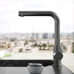 Villeroy & Boch Modern Steel - Keukenkraan, Antraciet 96680105 -Villeroy & Boch 41d3fa3f97e43d1e6cb395fc