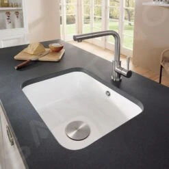 Villeroy & Boch Spoelbakken - Keramische Spoelbak 550x440 Mm Incl. Afvoergarnituur, CeramicPlus, Alpine Wit 670601R1 -Villeroy & Boch 4af215be5f3e17e444197f2c