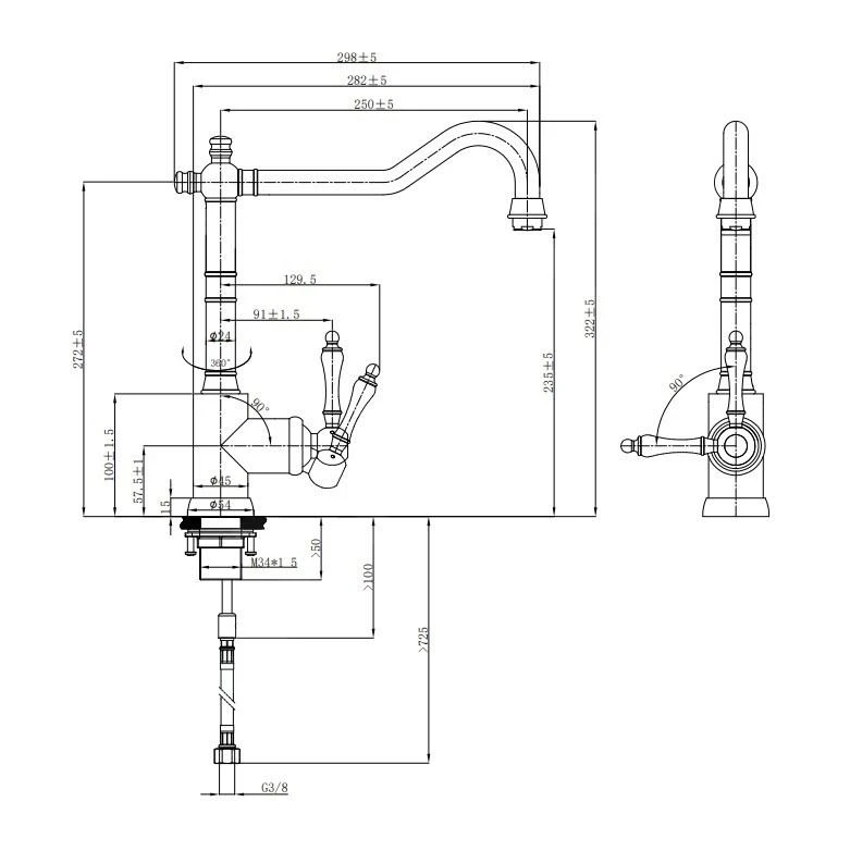 Villeroy & Boch Avia 2.0 - Keukenkraan, Brons 92400004 2 Villeroy & Boch Avia 2.0 - Keukenkraan, Brons 92400004 - Afbeelding 2