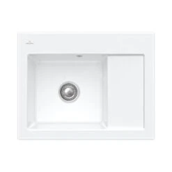 Villeroy & Boch Subway 45 - Keramische Spoelbak 65x51 Cm, CeramicPlus, Stone White 331201RW