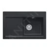 Villeroy & Boch Subway - Keramische Spoelbak 780x510 Mm Incl. Afvoergarnituur, CeramicPlus, Ebony 671401S5