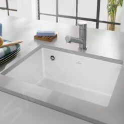 Villeroy & Boch Subway 60 - Keramische Spoelbak 55x44 Cm, CeramicPlus, Stone White 331001RW -Villeroy & Boch 93c6a32a13bd27ac3d7e36b3 1