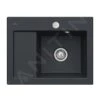 Villeroy & Boch Subway 45 - Keramische Spoelbak 65x51 Cm, Excentrische Bediening, CeramicPlus, Ebony 331302S5