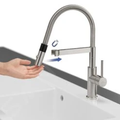 Villeroy & Boch Steel Expert Compact - Keukenkraan Met Flexibele Uitloop En Uittrekbare Sproeikop, Antraciet 92730005 -Villeroy & Boch be5072c0093d3309390220d5 1