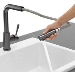 Villeroy & Boch Steel Shower - Keukenkraan Met Uittrekbare Sproeikop, Antraciet 96970105 -Villeroy & Boch d8f2035ba69e685b9a437c80