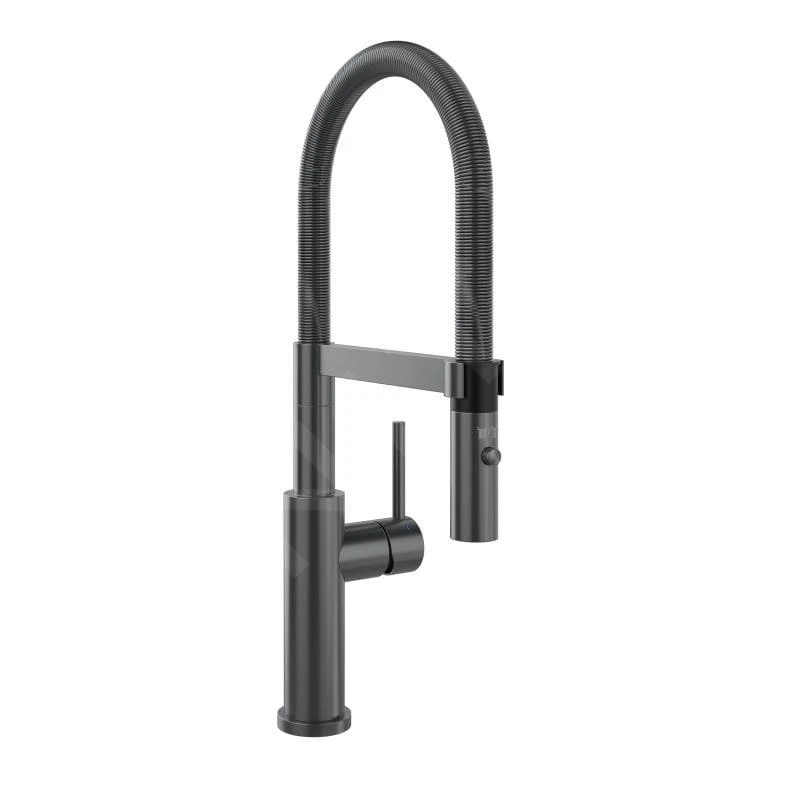 Villeroy & Boch Steel Expert 2.0 - Keukenkraan Met Flexibele Uitloop En Uittrekbare Sproeikop, Antraciet 92800005 1 Villeroy & Boch Steel Expert 2.0 - Keukenkraan Met Flexibele Uitloop En Uittrekbare Sproeikop, Antraciet 92800005